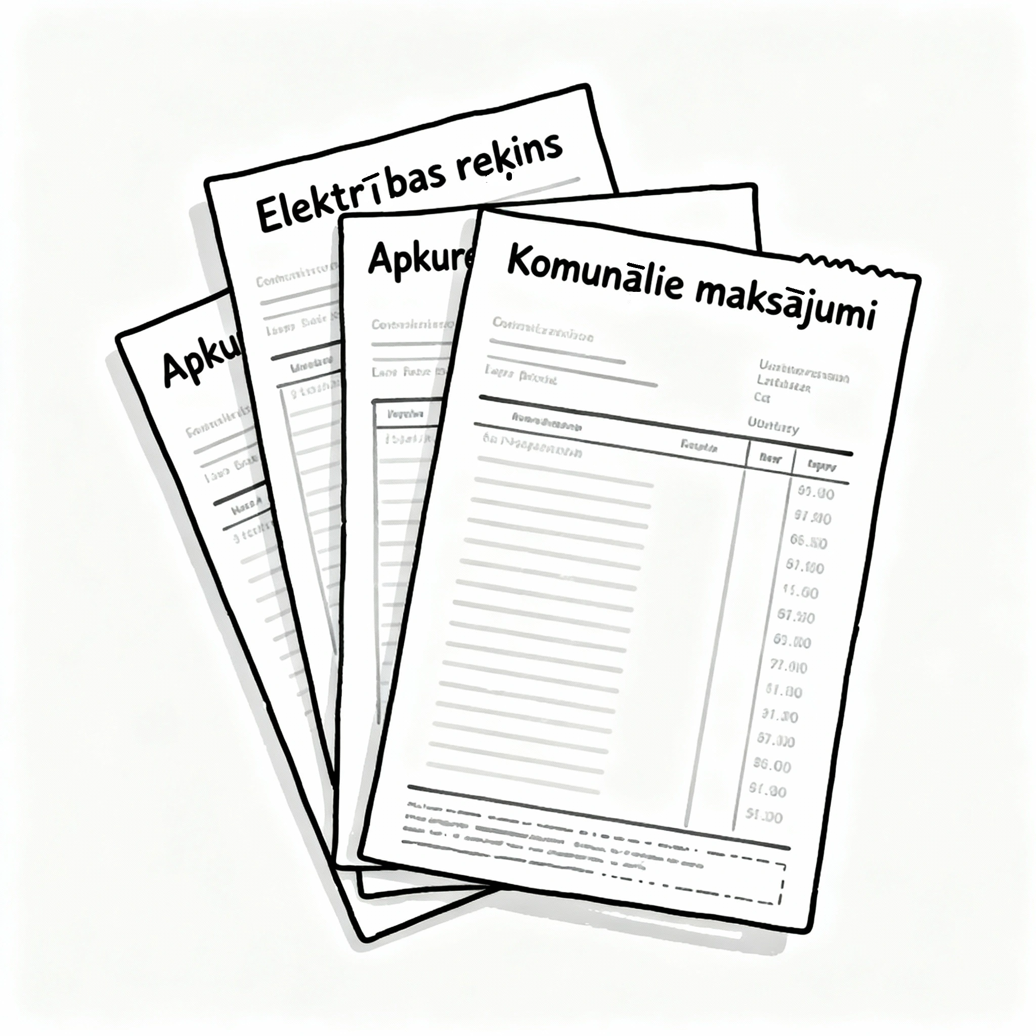 Komunālie rēķini un maksājumi pārdodot īpašumu